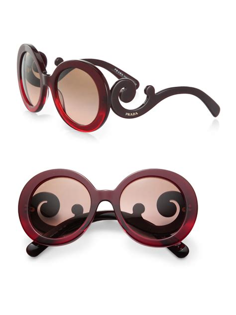 red prada baroque sunglasses|prada baroque sunglasses sunglass hut.